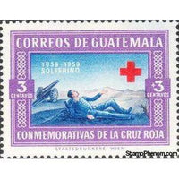 Guatemala 1960 Centenary of the Red Cross idea (Battle of Solferino)-Stamps-Guatemala-Mint-StampPhenom