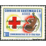 Guatemala 1960 Red cross, map and quetzal-Stamps-Guatemala-Mint-StampPhenom