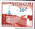 Guatemala 1960 UNESCO and Eiffel Tower, Paris-Stamps-Guatemala-Mint-StampPhenom