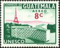 Guatemala 1960 UNESCO and Eiffel Tower, Paris-Stamps-Guatemala-Mint-StampPhenom