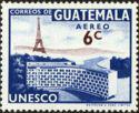 Guatemala 1960 UNESCO and Eiffel Tower, Paris-Stamps-Guatemala-Mint-StampPhenom