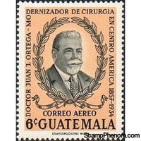 Guatemala 1962 Juan J. Ortega (1857-1934)-Stamps-Guatemala-Mint-StampPhenom