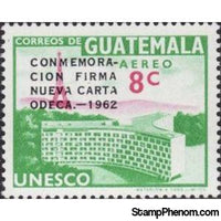 Guatemala 1963 UNESCO Headquartes - overprinted-Stamps-Guatemala-Mint-StampPhenom