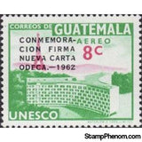 Guatemala 1963 UNESCO Headquartes - overprinted-Stamps-Guatemala-Mint-StampPhenom