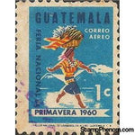 Guatemala 1963 Woman Carrying Fruit Basket-Stamps-Guatemala-Mint-StampPhenom