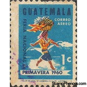 Guatemala 1963 Woman Carrying Fruit Basket-Stamps-Guatemala-Mint-StampPhenom