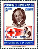 Guatemala 1964 Red Cross stamp - overprinted "Feria Mundial de New York"-Stamps-Guatemala-Mint-StampPhenom