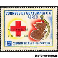 Guatemala 1964 Red Cross stamp - overprinted "VIII Vuelta Ciclistica"-Stamps-Guatemala-Mint-StampPhenom