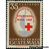 Guatemala 1965 100 years Red Cross - overprinted "Ayudenos/Mayo 1965"-Stamps-Guatemala-Mint-StampPhenom