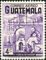 Guatemala 1965 Pedro Bethancourt (1626-1667)-Stamps-Guatemala-Mint-StampPhenom