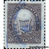 Guatemala 1966 Coats of Arms (olive brown)-Stamps-Guatemala-Mint-StampPhenom