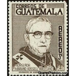 Guatemala 1966 Mariano Rossell Arellano, 3c-Stamps-Guatemala-Mint-StampPhenom