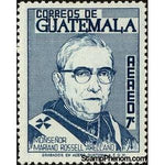 Guatemala 1966 Mariano Rossell Arellano, 7c-Stamps-Guatemala-Mint-StampPhenom