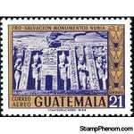 Guatemala 1966 Queen Nefertari Temple, Abu Simbel-Stamps-Guatemala-Mint-StampPhenom