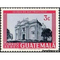 Guatemala 1967 Church of St. Francis-Stamps-Guatemala-Mint-StampPhenom