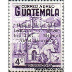 Guatemala 1967 Pedro Bethancourt (1626-1667) - overprinted-Stamps-Guatemala-Mint-StampPhenom