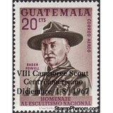 Guatemala 1967 Scout stamps with overprint-Stamps-Guatemala-Mint-StampPhenom