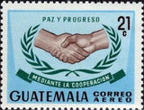 Guatemala 1967 Shaking Hands-Stamps-Guatemala-Mint-StampPhenom