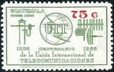 Guatemala 1968 Centenary of International Telecommunication Union (ITU)-Stamps-Guatemala-Mint-StampPhenom