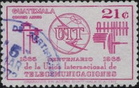 Guatemala 1968 Centenary of International Telecommunication Union (ITU)-Stamps-Guatemala-Mint-StampPhenom