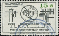 Guatemala 1968 Centenary of International Telecommunication Union (ITU)-Stamps-Guatemala-Mint-StampPhenom