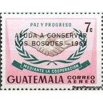 Guatemala 1968 Handshake - overprinted-Stamps-Guatemala-Mint-StampPhenom