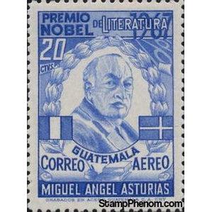 Guatemala 1968 Miguel Angel Asturias, flags-Stamps-Guatemala-Mint-StampPhenom