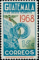 Guatemala 1968 Olympic Games Mexico-Stamps-Guatemala-Mint-StampPhenom