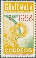 Guatemala 1968 Olympic Games Mexico-Stamps-Guatemala-Mint-StampPhenom