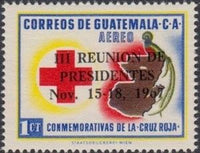 Guatemala 1968 Overprints in black-Stamps-Guatemala-Mint-StampPhenom