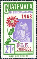 Guatemala 1969 Child and Poinsettia-Stamps-Guatemala-Mint-StampPhenom