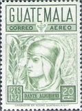 Guatemala 1969 Dante Alighieri (1265-1321), poet-Stamps-Guatemala-Mint-StampPhenom