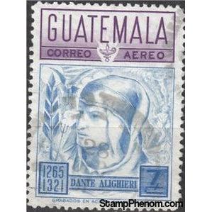 Guatemala 1969 Dante Alighieri (1265-1321), poet-Stamps-Guatemala-Mint-StampPhenom