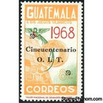 Guatemala 1970 Olympic Games Mexico overprinted black-Stamps-Guatemala-Mint-StampPhenom