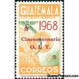 Guatemala 1970 Olympic Games Mexico overprinted red-Stamps-Guatemala-Mint-StampPhenom