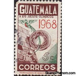 Guatemala 1971 Olympic Games Mexico (new colours)-Stamps-Guatemala-Mint-StampPhenom