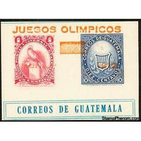 Guatemala 1972 75th Anniv. Of the UPU - souvenir sheet overprinted-Stamps-Guatemala-Mint-StampPhenom