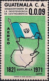 Guatemala 1972 Flag and Map of Guatemala-Stamps-Guatemala-Mint-StampPhenom