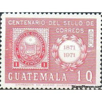 Guatemala 1973 Centenary of Guatemala postage stamp-Stamps-Guatemala-Mint-StampPhenom