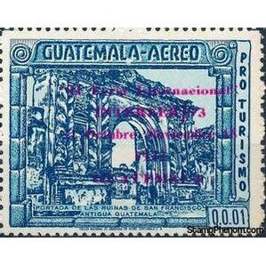 Guatemala 1973 Interfer Â´73 Guatemala, overprinted in red-Stamps-Guatemala-Mint-StampPhenom