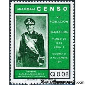 Guatemala 1973 President Carlos Arana Osorio, 0.08Q-Stamps-Guatemala-Mint-StampPhenom