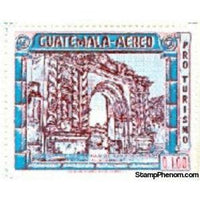 Guatemala 1973 Ruins of Antigua - Portal of San Francisco-Stamps-Guatemala-Mint-StampPhenom