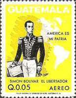 Guatemala 1973 SimÃ³n BolÃ­var-Stamps-Guatemala-Mint-StampPhenom