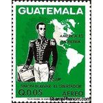 Guatemala 1973 SimÃ³n BolÃ­var-Stamps-Guatemala-Mint-StampPhenom