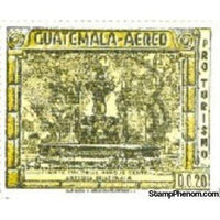 Guatemala 1974 Ruins of Antigua - Fountain, central park-Stamps-Guatemala-Mint-StampPhenom