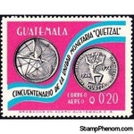 Guatemala 1976 50th anniversary of Quetzal currency-Stamps-Guatemala-Mint-StampPhenom