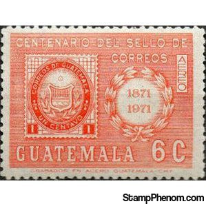 Guatemala 1976 Centenary of Guatemala postage stamp-Stamps-Guatemala-Mint-StampPhenom