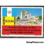 Guatemala 1976 Destroyed Cerro del Carmen Church-Stamps-Guatemala-Mint-StampPhenom