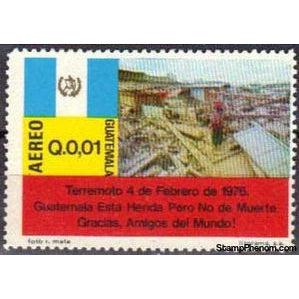 Guatemala 1976 Destroyed Joyabaj Village-Stamps-Guatemala-Mint-StampPhenom