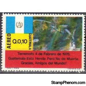 Guatemala 1976 Destroyed bridge-Stamps-Guatemala-Mint-StampPhenom